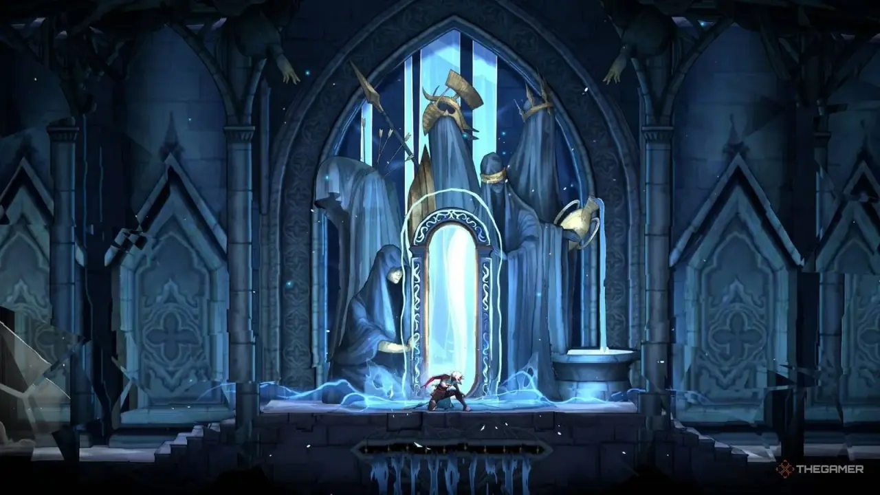 Rose using a Mirror of Life travel interaction