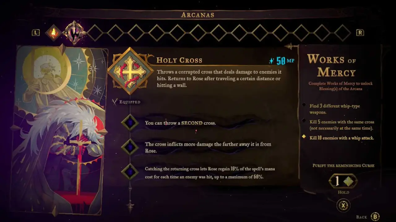 Holy Cross Arcana screen with its Works of Mercy
