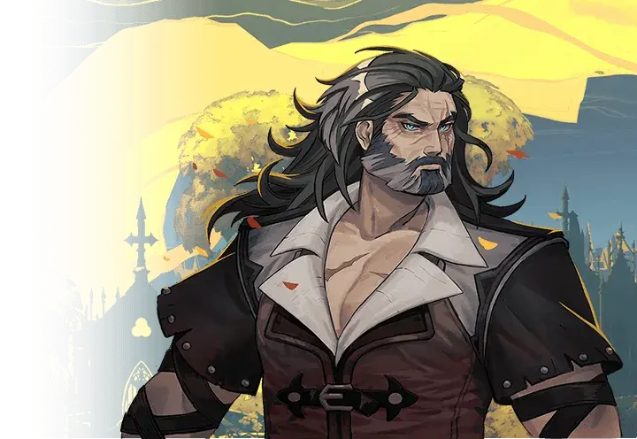 Trevor Belmont in his official Belmont's Curse illustration
